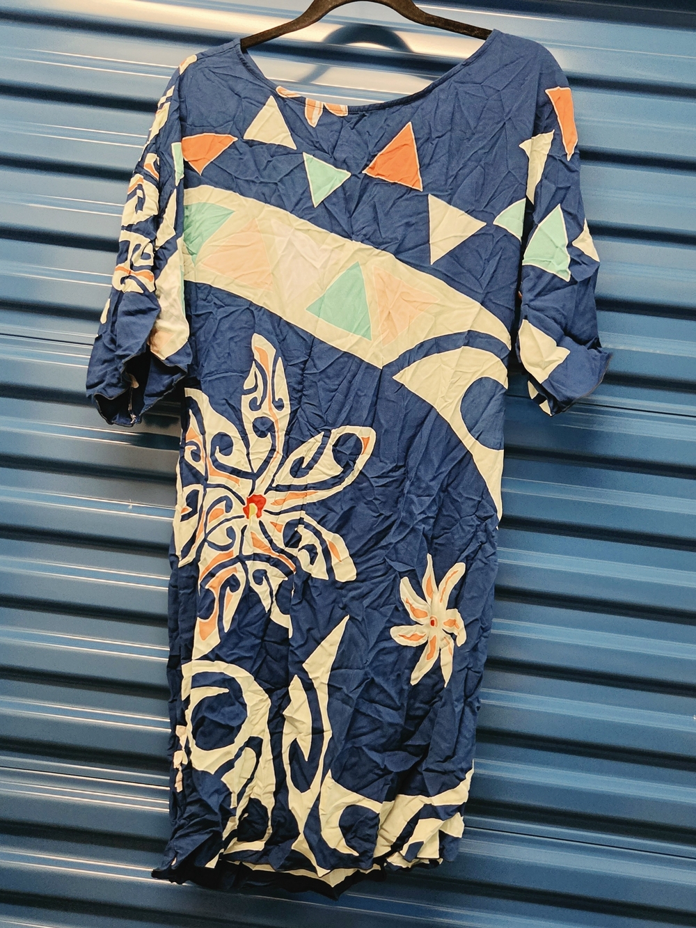 Polynesian Printed Pull-On Dress